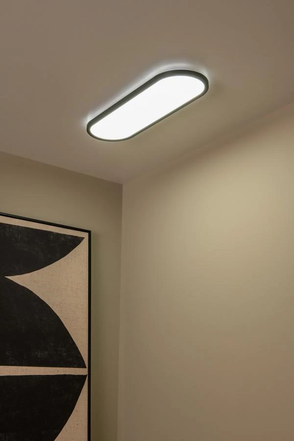 Lucide ELLY - Deckenleuchte - LED Dim. - CCT - 1x24W 2700K/4000K - Opal | Essential - Atmosphäre 3